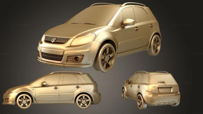 Автомобили и транспорт (Suzuki SX4 2010, CARS_3530) 3D модель для ЧПУ станка